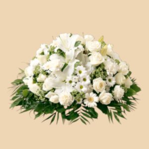 Coussin Fleurs Variées Blanc