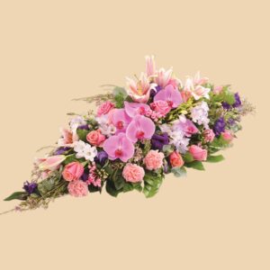Raquette allongées de fleurs variées