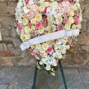 Coeur sur pied Fleurs variées
