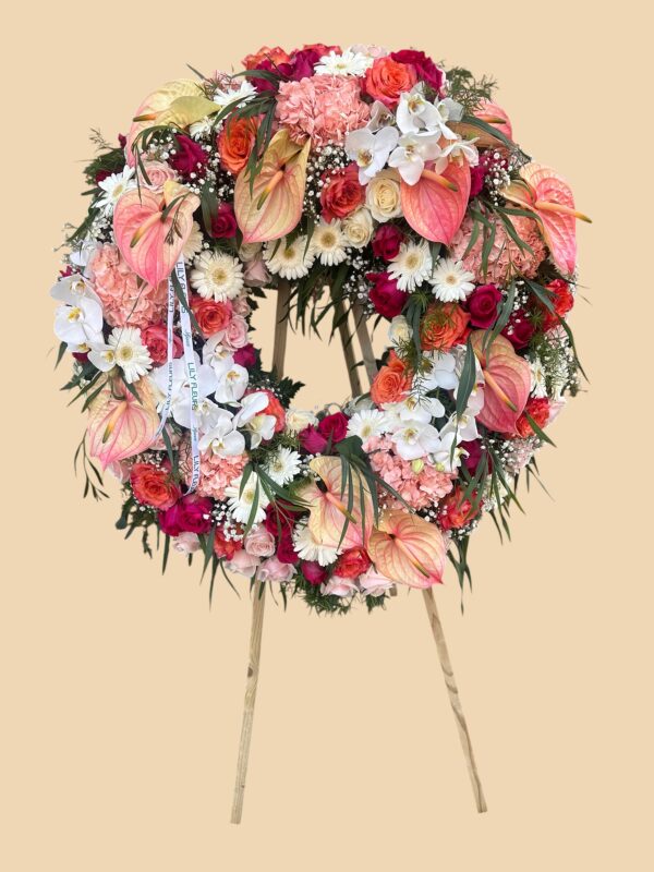 Couronne a Plat Fleurs variées – Image 2