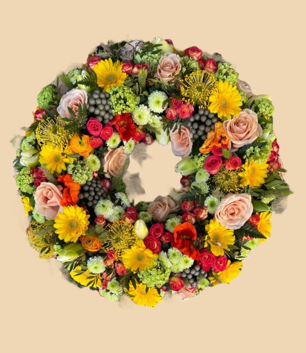 Couronne a Plat Fleurs variées – Image 3