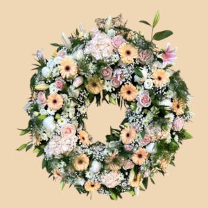 Couronne a Plat Fleurs variées