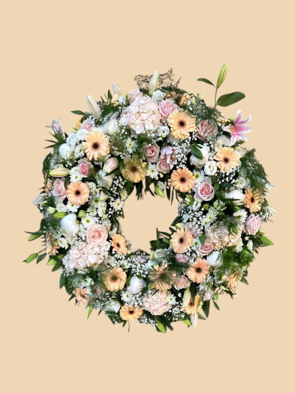 Couronne a Plat Fleurs variées